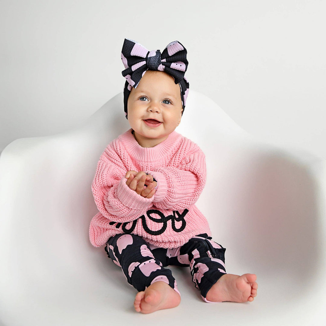 Suéter rosa Boo para Halloween para niños