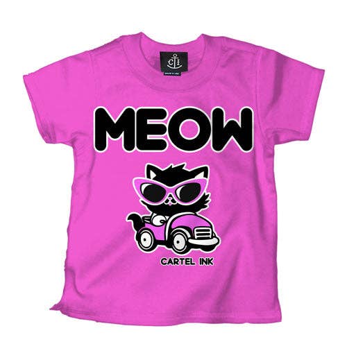 Camiseta infantil Meow