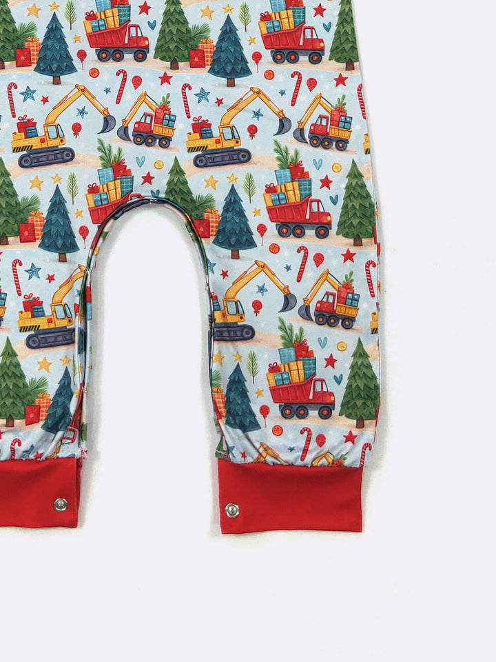 Christmas Dozer Boy Romper