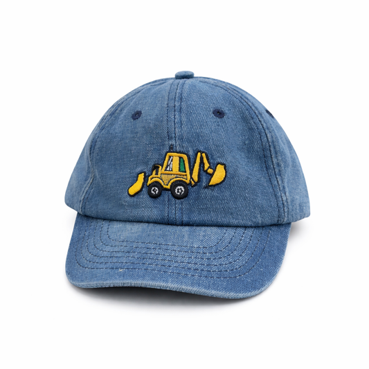 Backhoe Denim Baseball Hat (4-8 years)