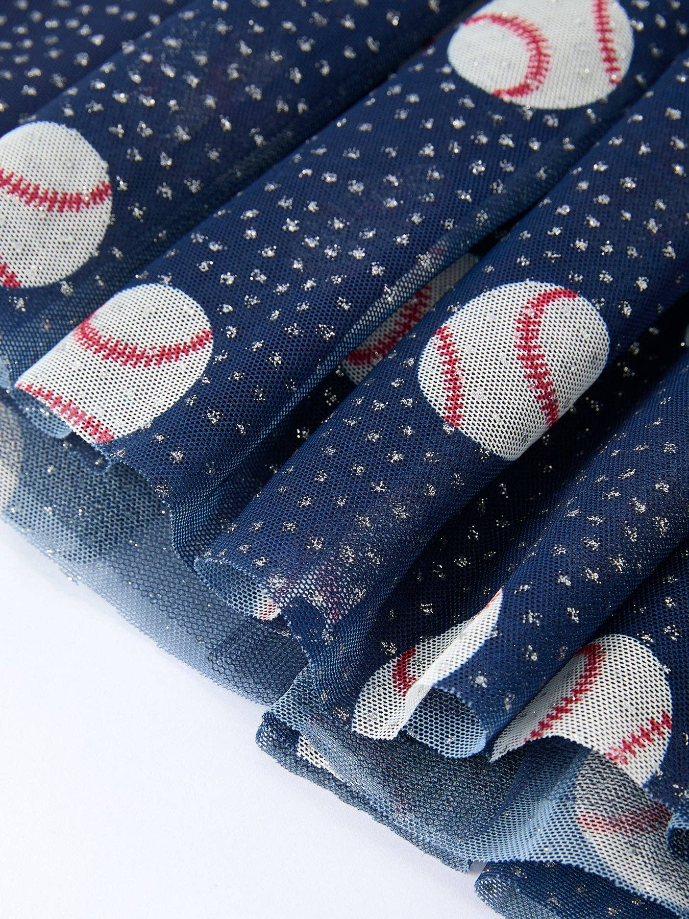 Baseball Sleeveless Bow Strap Girls Dress