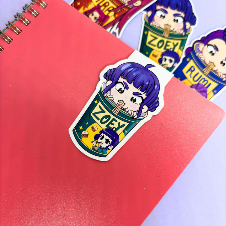 Ramen Noodle Bowl Magnetic Bookmark