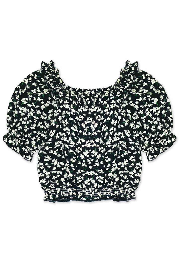 Fashion Top W/ Puff Sleeve