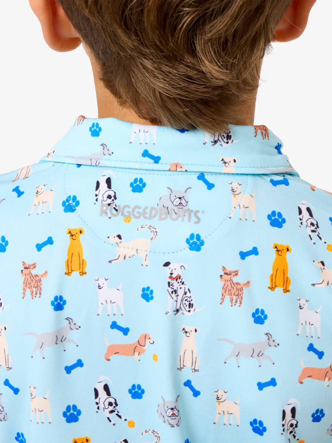 Boys Puppy Playtime Knit Short Sleeve Performance Polo