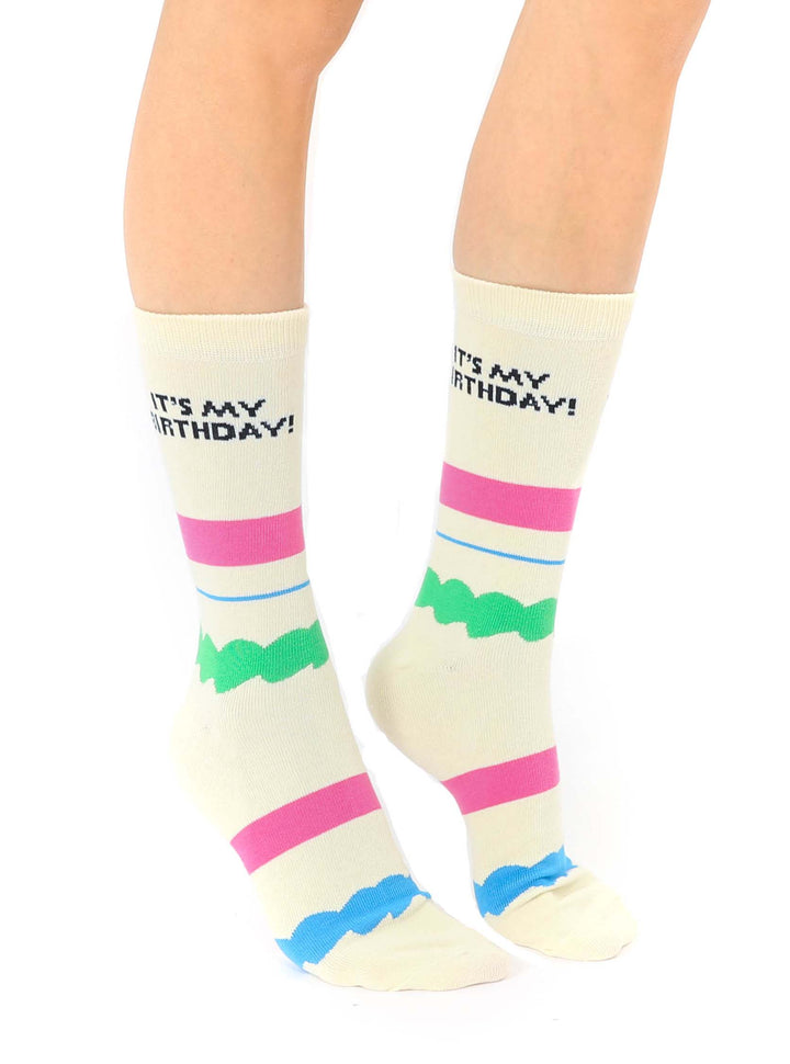 3D Packaged Crew Socks - Cake - "It&