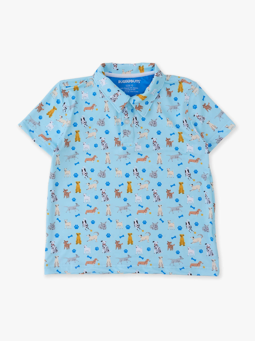 Boys Puppy Playtime Knit Short Sleeve Performance Polo