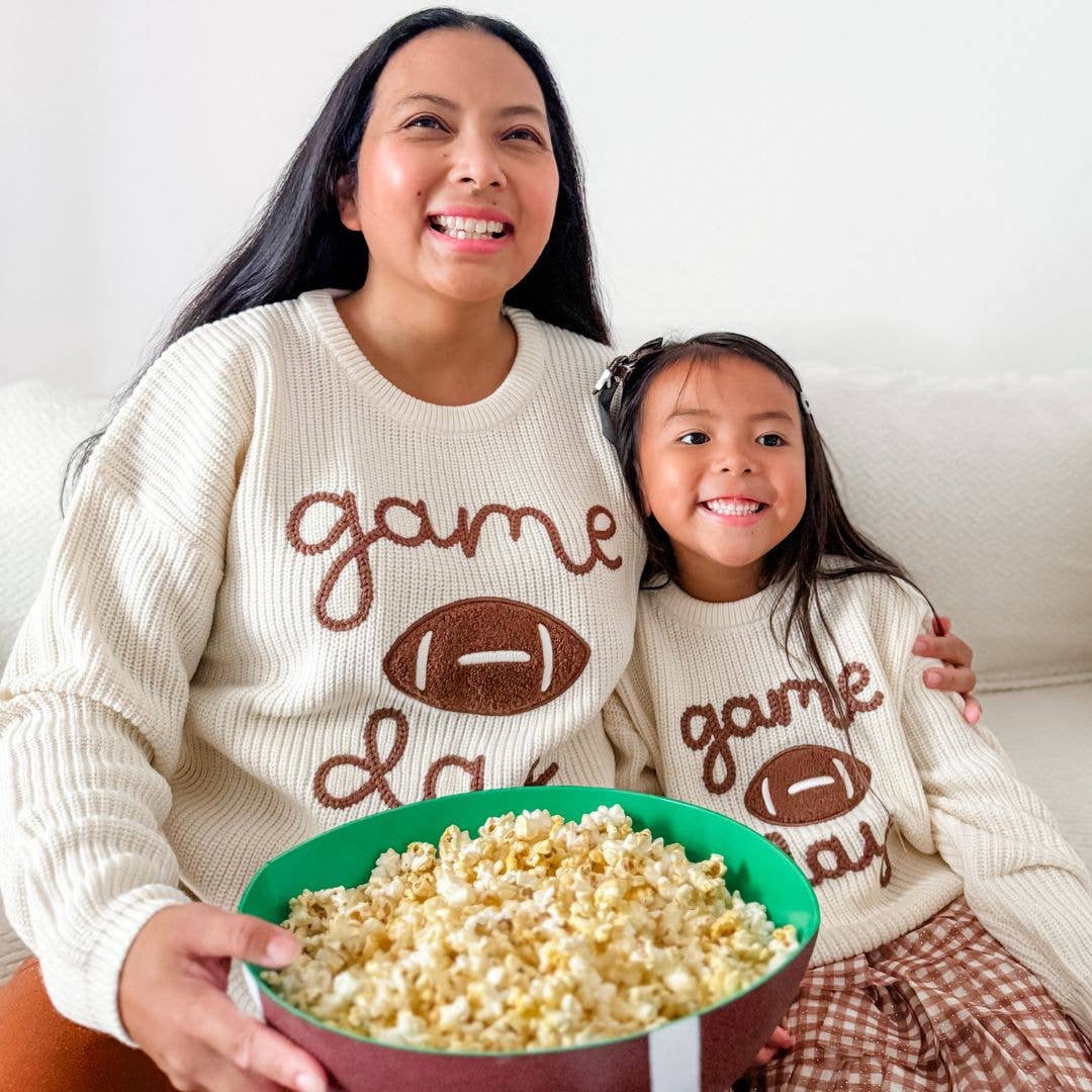 Game Day Knit Sweater - Mommy and Me - Football