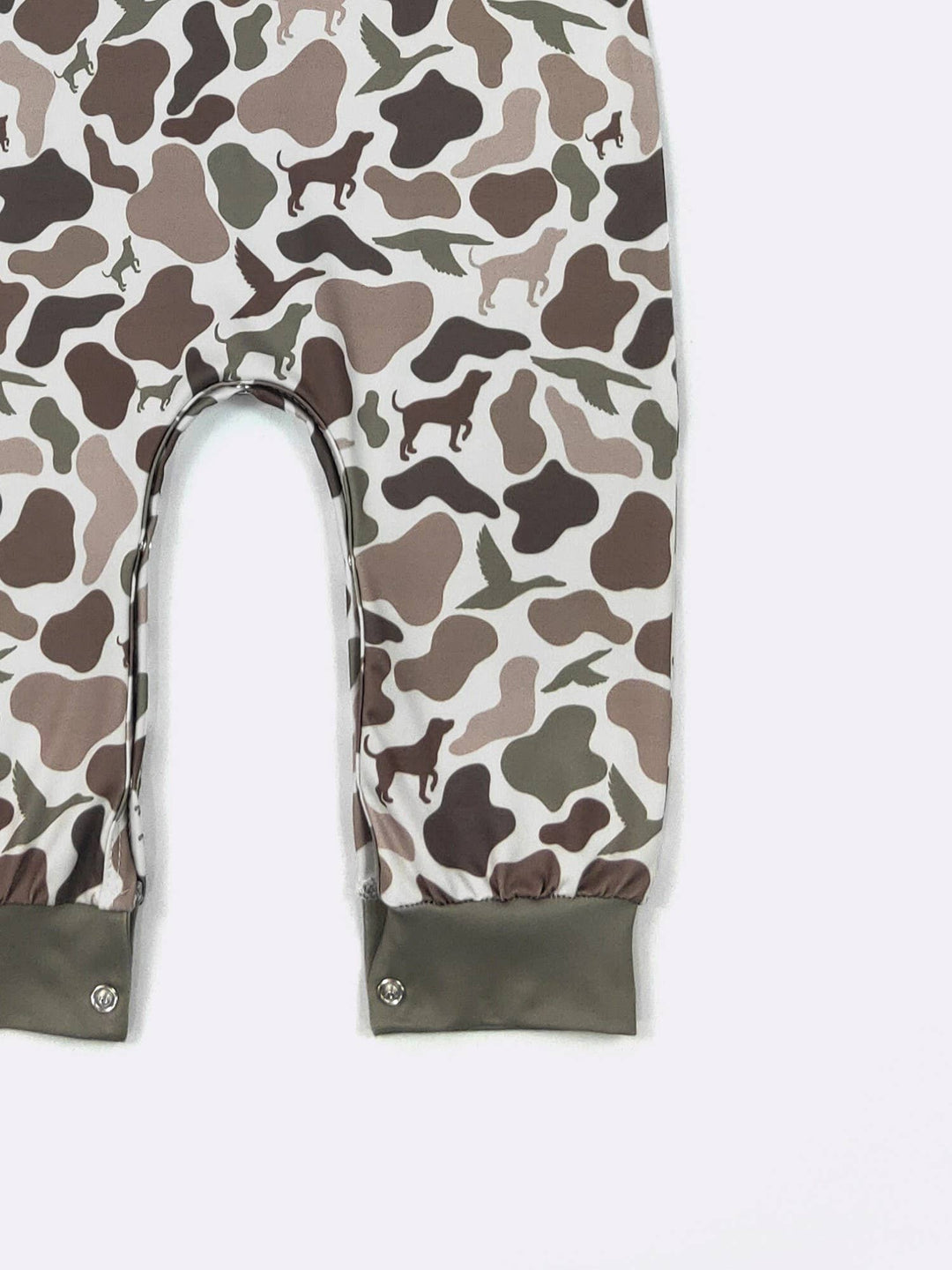 LS Dog Duck Hunt Camo Boy Romper