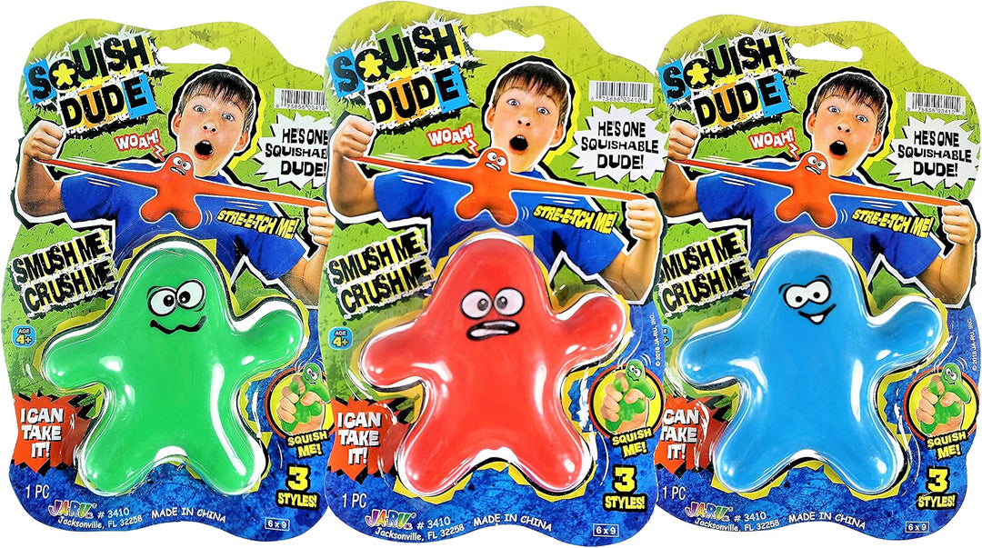 JA-RU Squish Dude stretchy sand-filled fidget toy