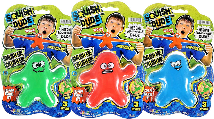 JA-RU Squish Dude stretchy sand-filled fidget toy