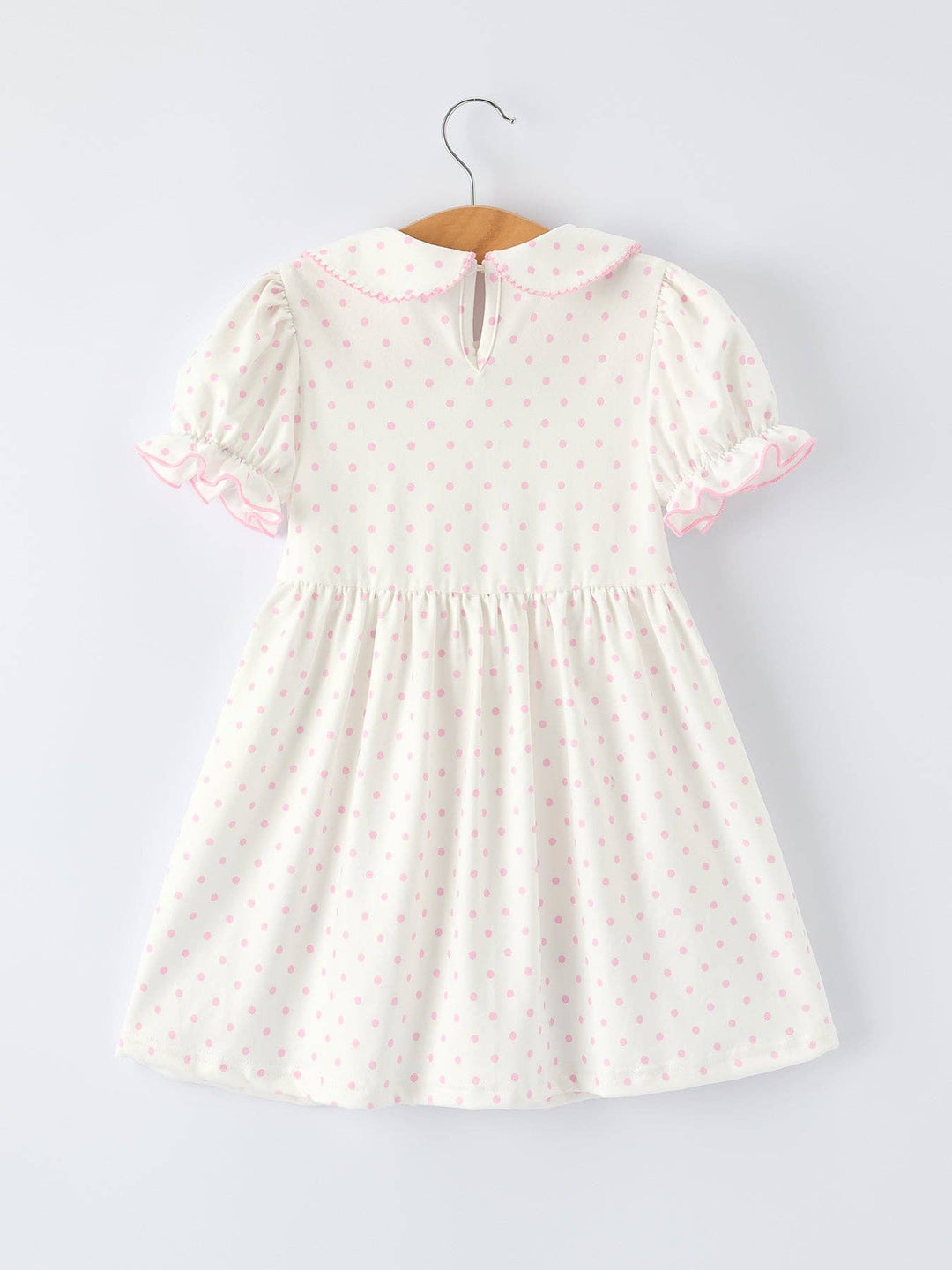 Back to School Polka Dot Girls Dress Pencil Bow Applique