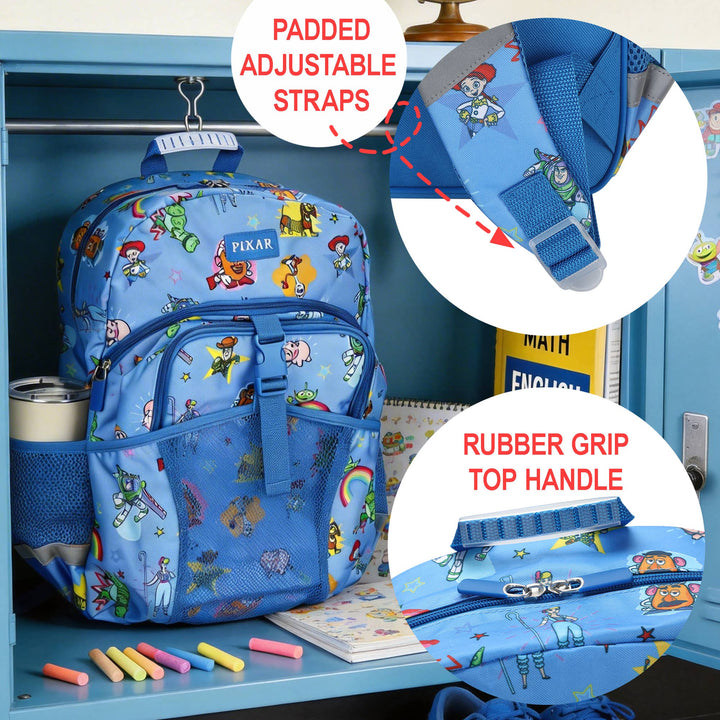Toy Story Favorite Characters 2-Piece 16” Kids Backpack &amp; Lunch Box Set For School And Travel