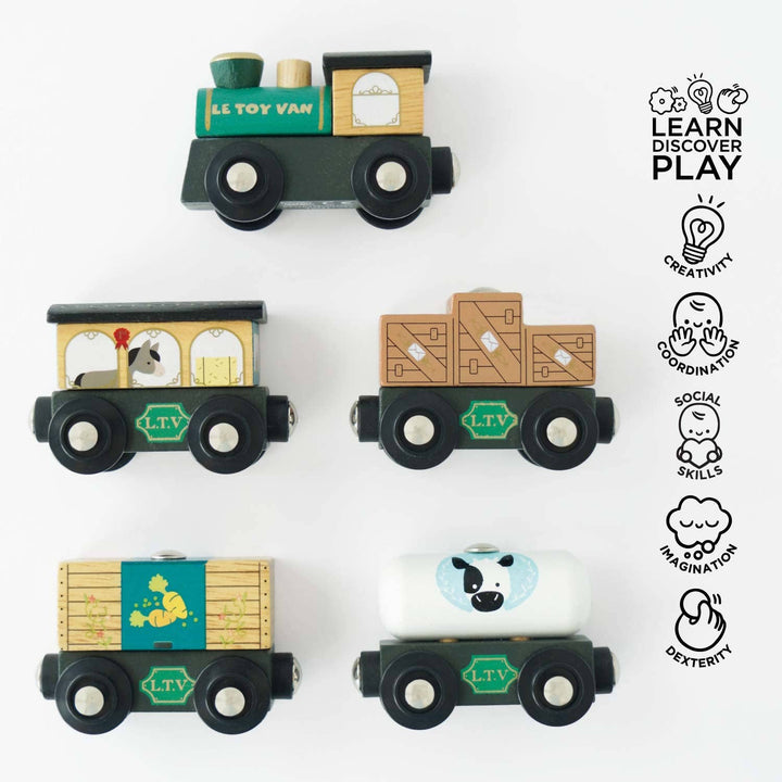 Great Green Train &amp; Goods Wagons