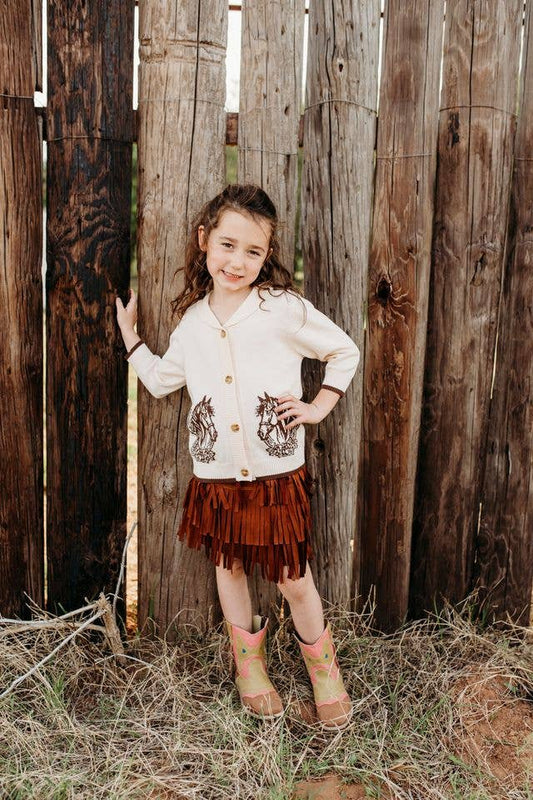 Horseshoe Sweater, Size 6-7