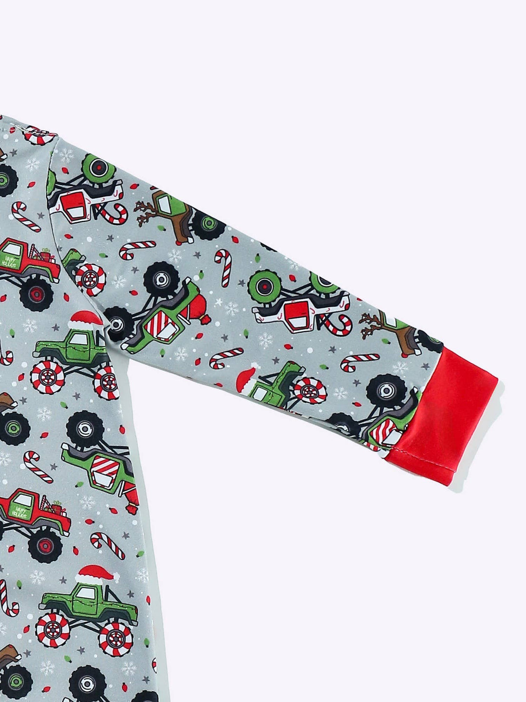 Merry Monster Truck Boy Romper