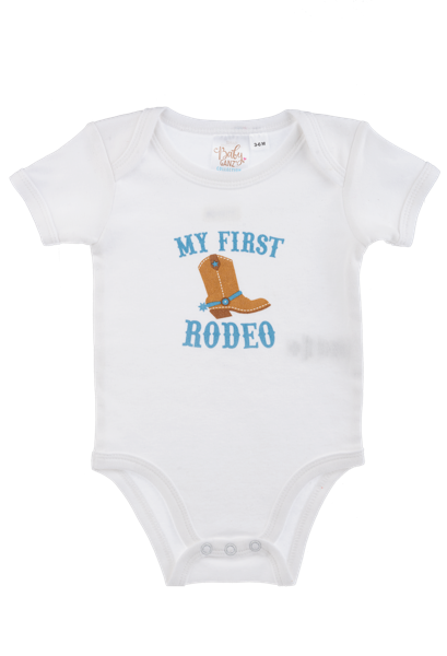 Rodeo Diaper Shirt Blue