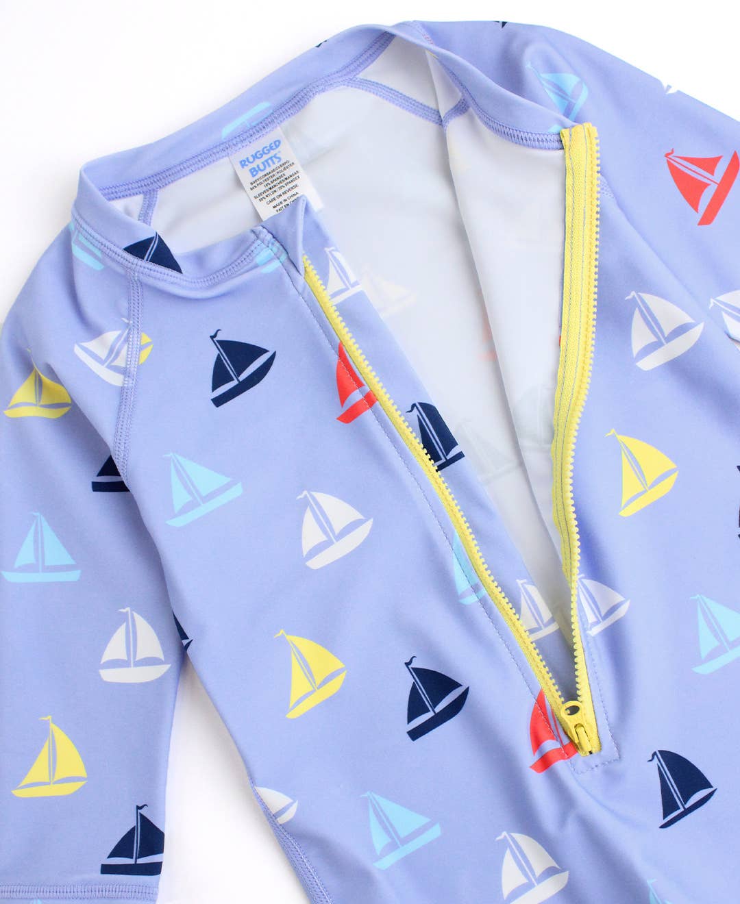 Baby Boys Down By The Bay Long Sleeve One Piece Rash Guard Swimsuit