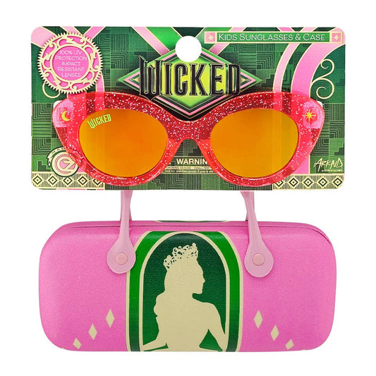 Officially Licensed 2pk Glasses + Hard Case w Handles Wicked