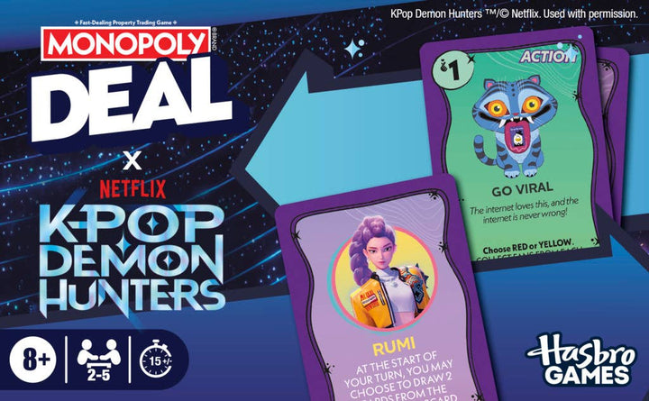 Monopoly Deal: KPop Demon Hunters Card Game