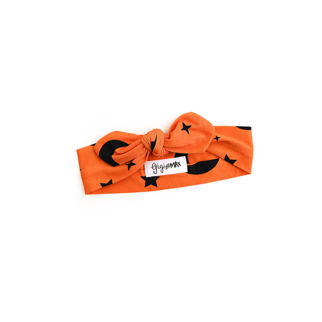 Diadema con moño de Luna Naranja de Blaise Accesorio para el cabello de Halloween