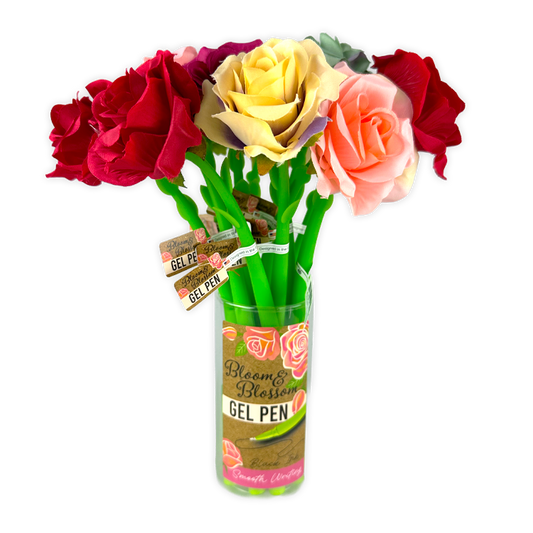 Bloom and Blossom Rose Gel Pen Assortment