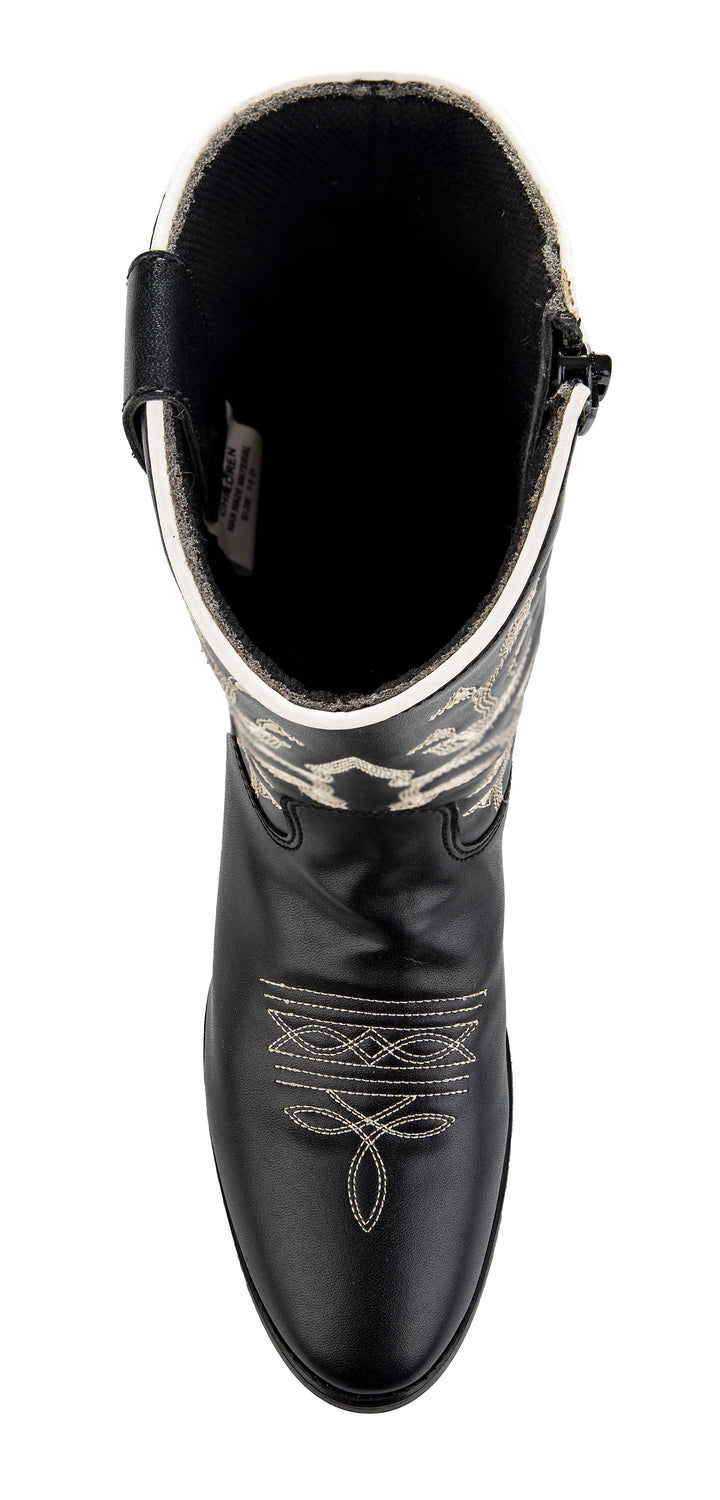TuffRider Youth Black Floral Western Boot
