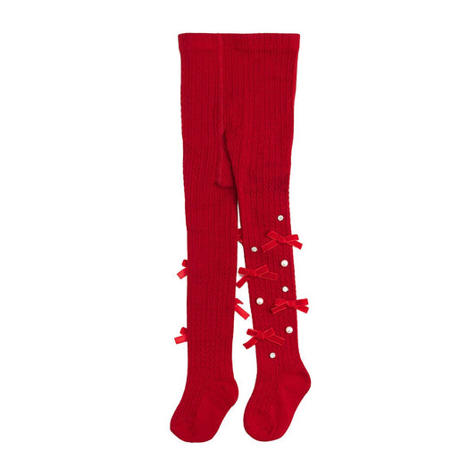 Ruby Red Bedazzled Tights - Holiday Accessories