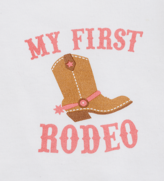 Rodeo Diaper Shirt with Ruffles