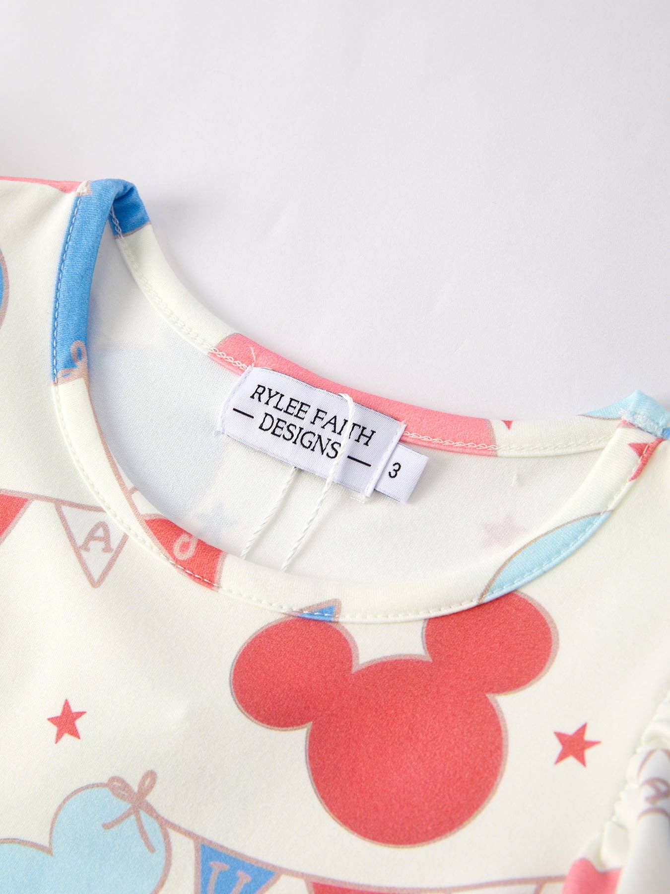 4th of July M USA Flag Print Girls Dress