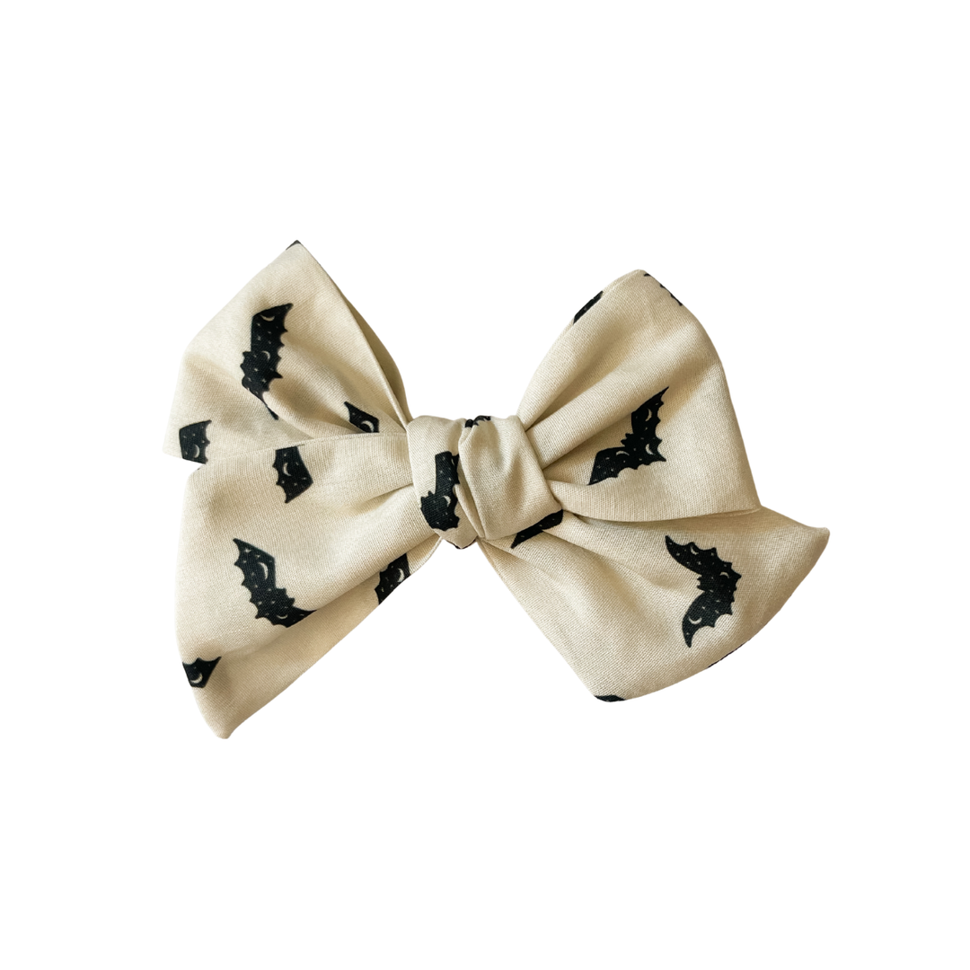 Halloween Bats in Midnight Bow