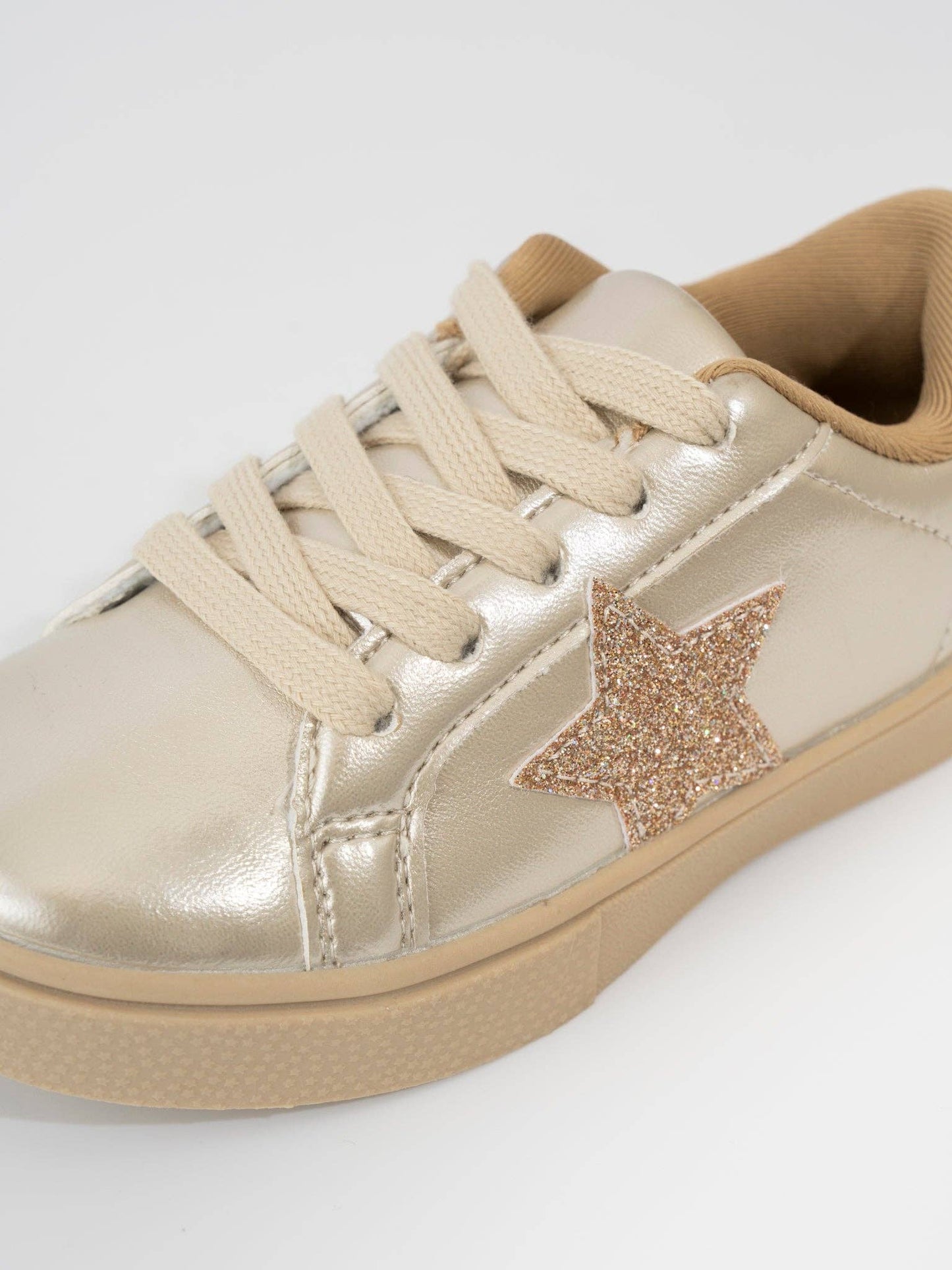 Girls' Sparkle Star Sneaker - Metallic Gold