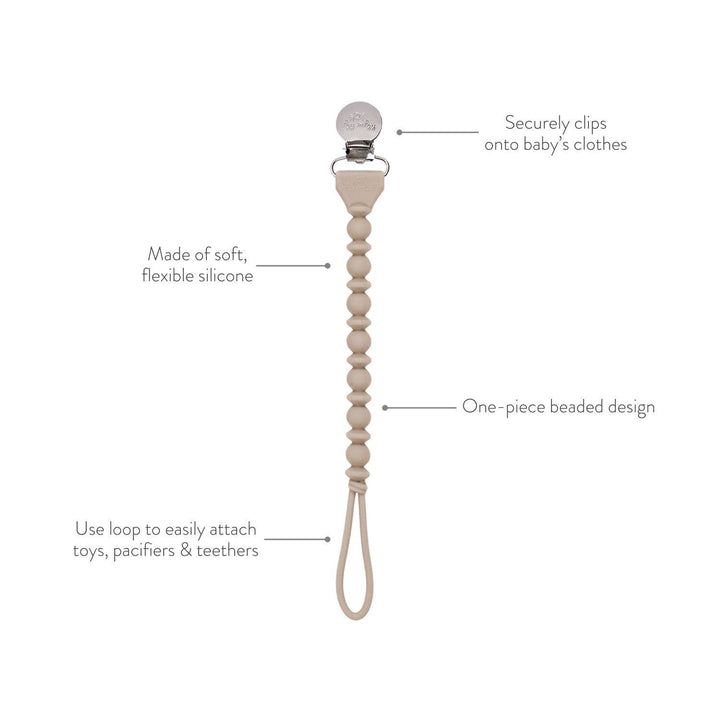 Itzy Paci Strap™ Silicone One-Piece Pacifier Clips