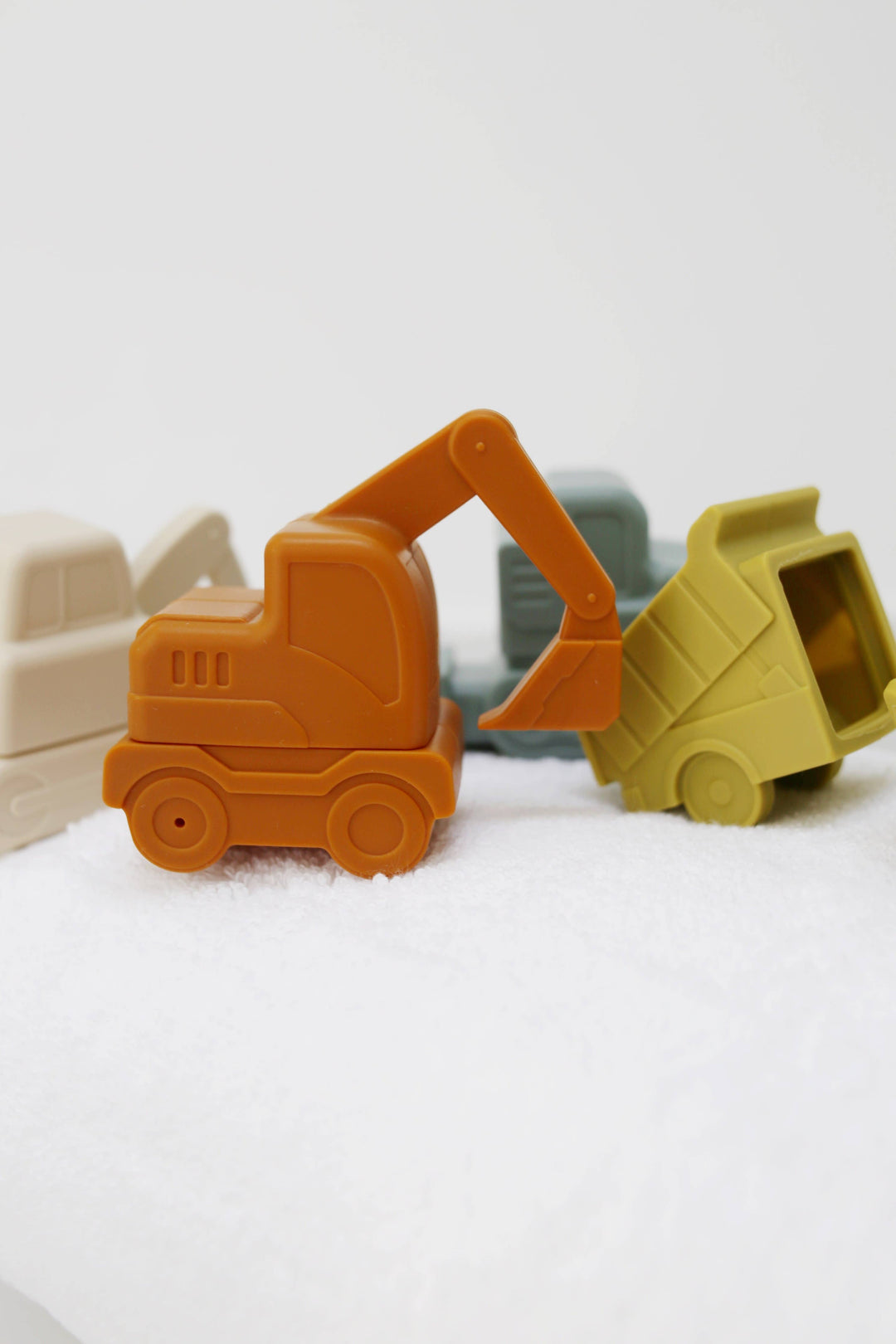 Juego de juguetes de baño de silicona sin moho para construcción