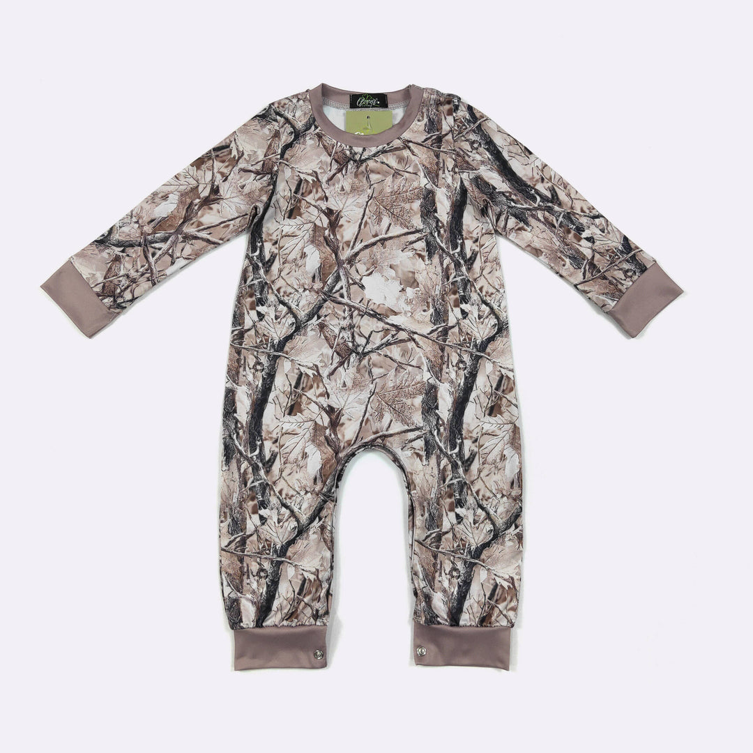 Khaki Tree Camo Boy Romper