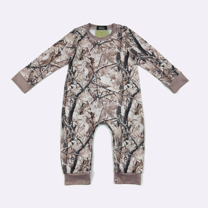 Khaki Tree Camo Boy Romper
