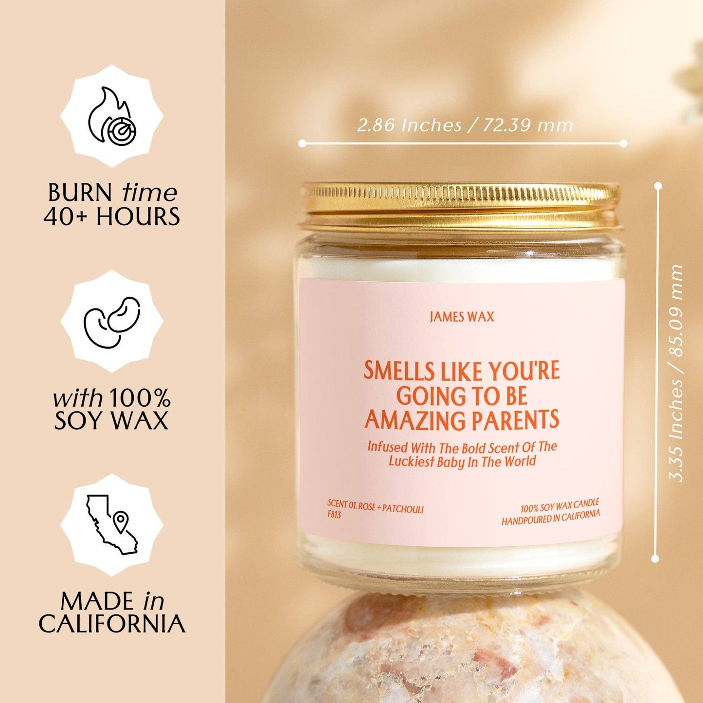 Parenting Gift You're Going To Be Amazing Parent Candle F813