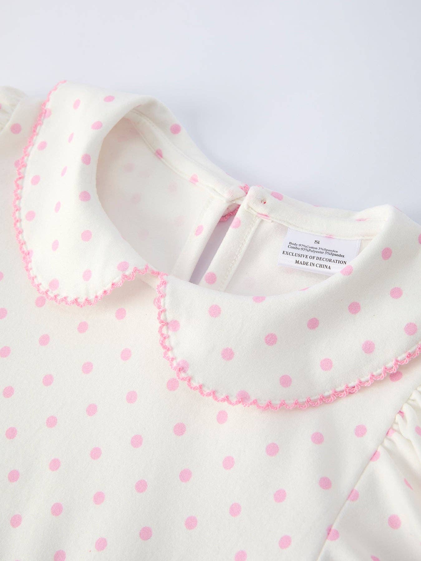 Back to School Polka Dot Girls Dress Pencil Bow Applique