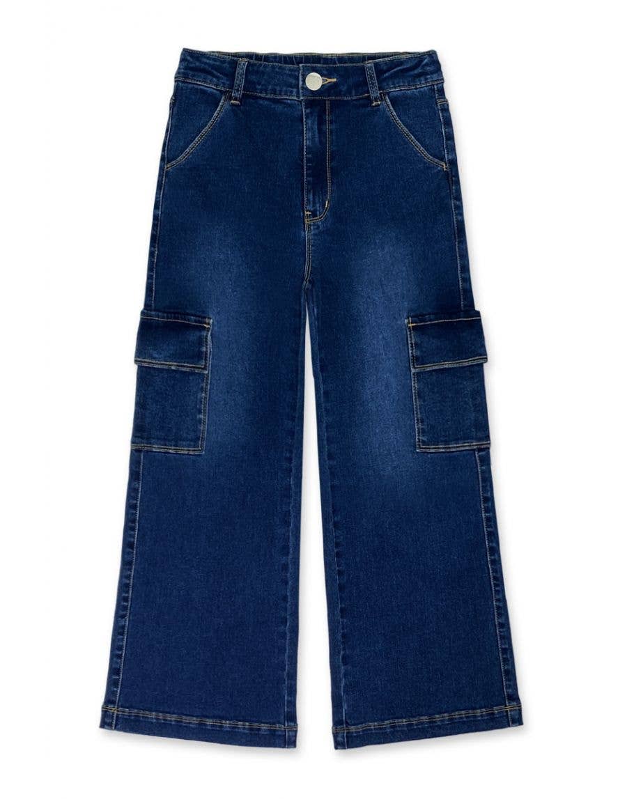 Girl Class Cargo Pocket Jeans