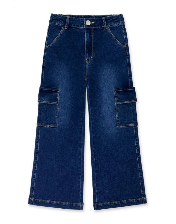 Girl Class Cargo Pocket Jeans