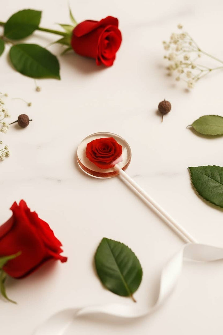 Rose Lollipops