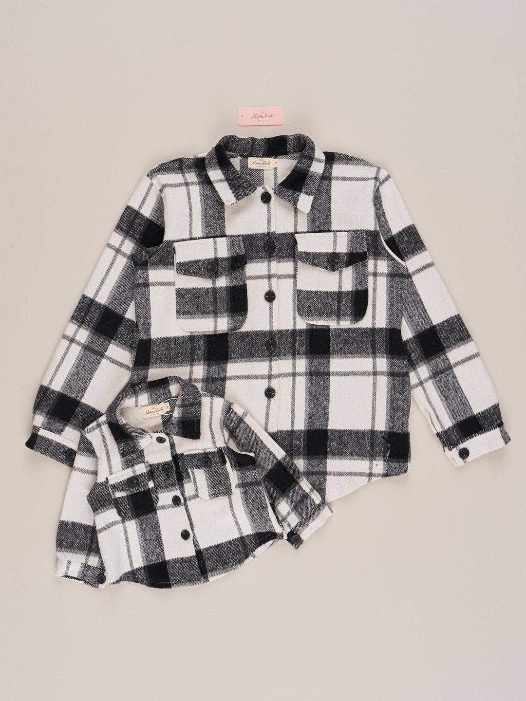 Mom &amp; Me Charcoal Plaid Flannel