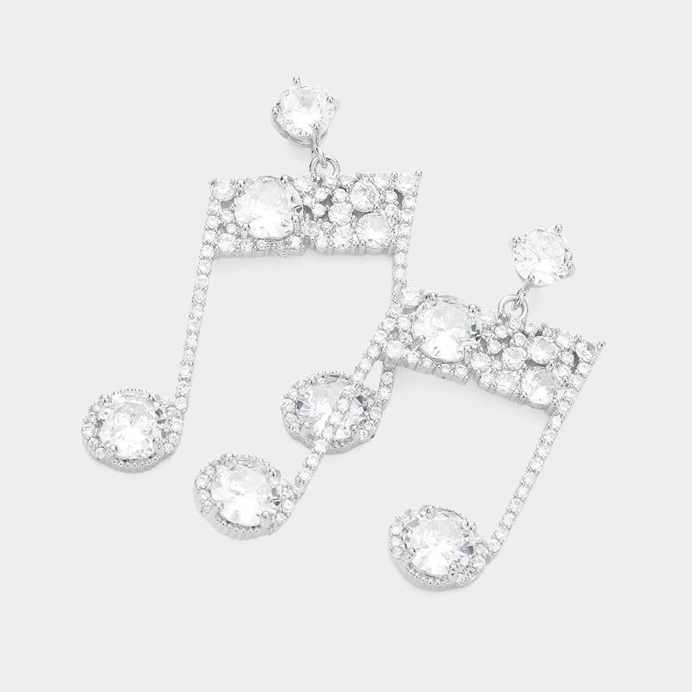 Music Notes Dangle Earrings