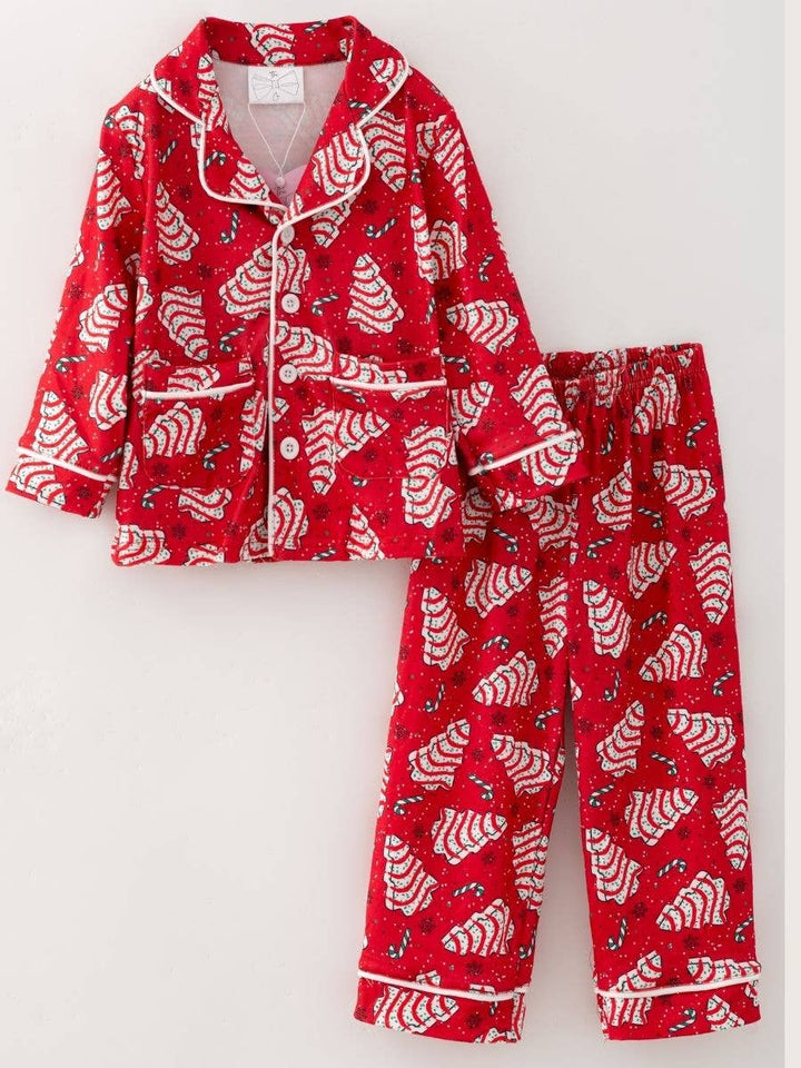 Christmas Tree Cake Family Matching Pajamas