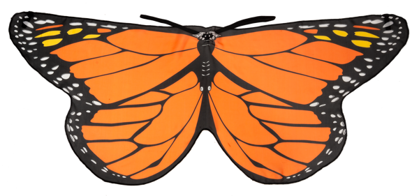 Kids Monarch Butterfly Costume Cape