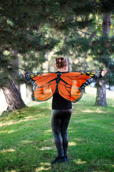 Kids Monarch Butterfly Costume Cape