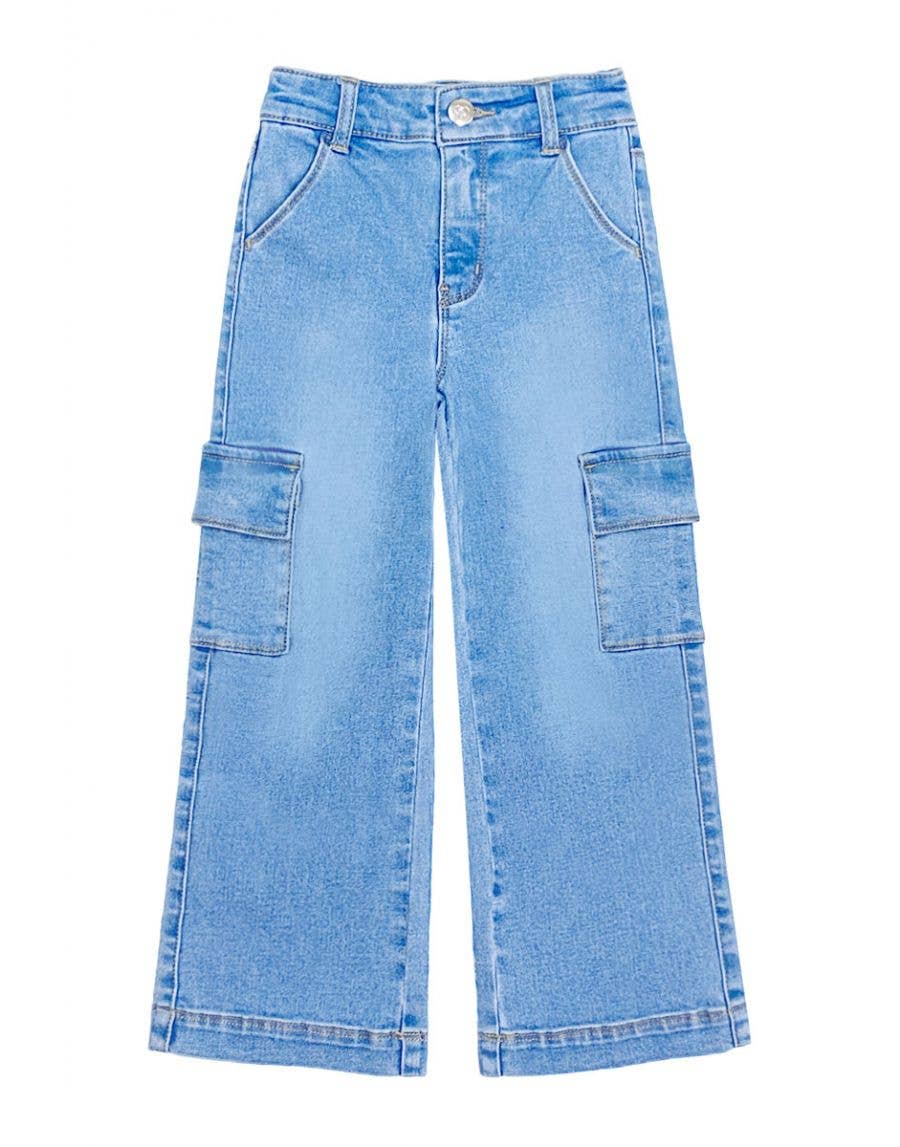 GDP-23-89138A Girl Class Cargo Pocket Jeans