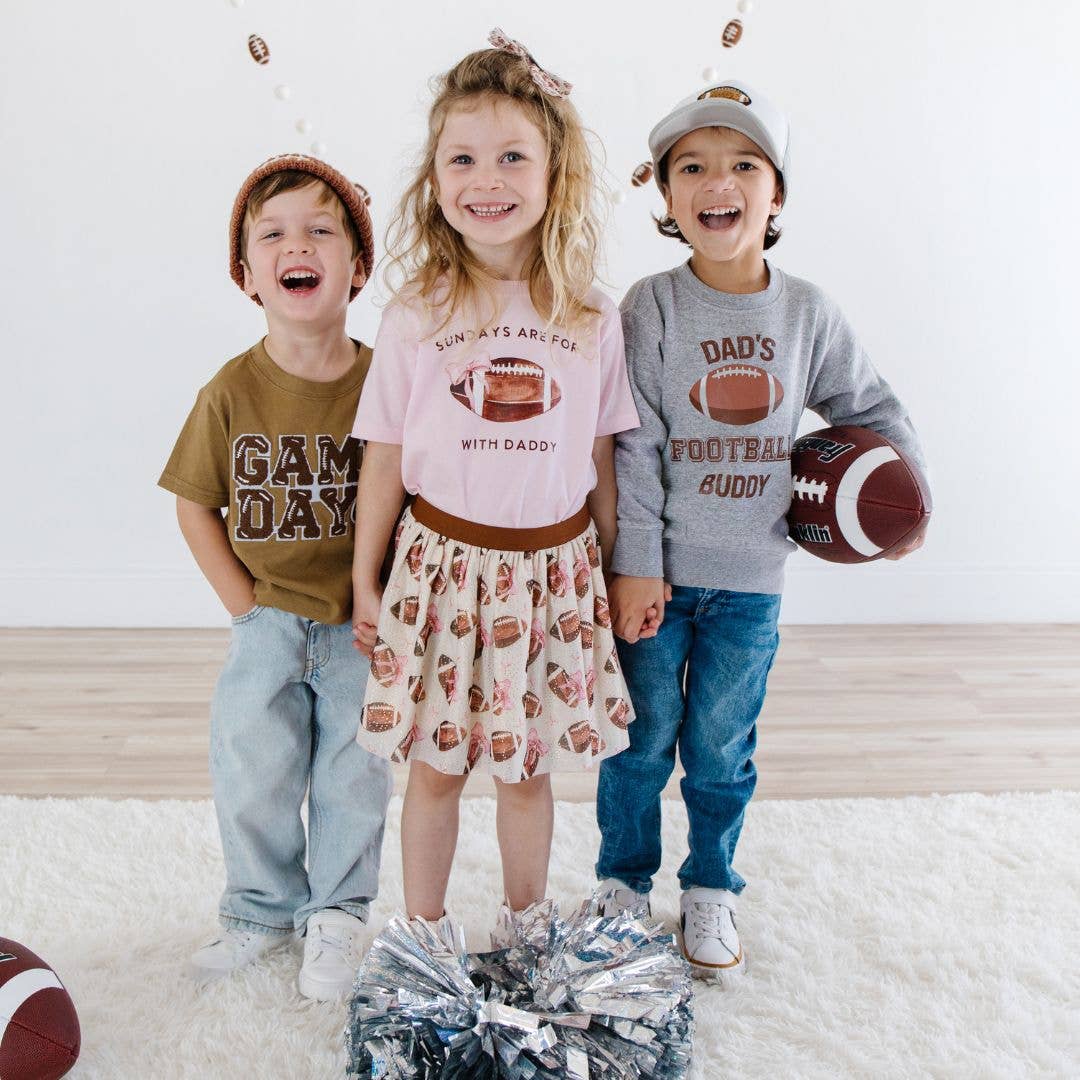 Football Lace Patch Beanie - Game Day - Hat -