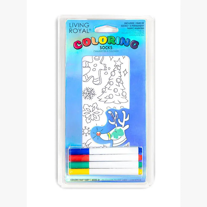 Ankle Socks - DIY Coloring Kit - Christmas Characters