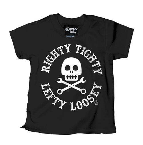 Camiseta Infantil "A la derecha aprieta, a la izquierda afloja"