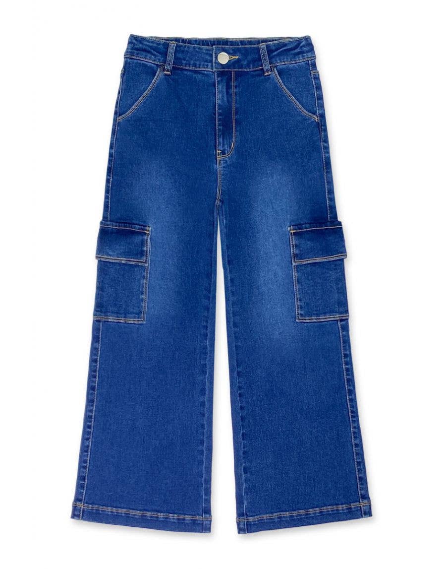 GDP-23-89138A Girl Class Cargo Pocket Jeans
